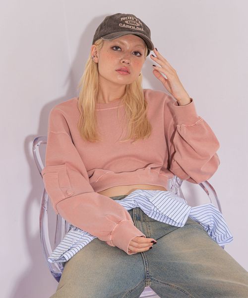 FOREVER 21 ピグメント裏毛プルオーバー ピンク FREE ウィメンズインナー フォーエバー21 150069 and ST アンドエスティ(旧ドットエスティ) FOREVER 21 ピグメント裏毛プルオーバー ピンク FREE ウィメンズインナー フォーエバー21 150069 and ST アンドエスティ(旧ドットエスティ)