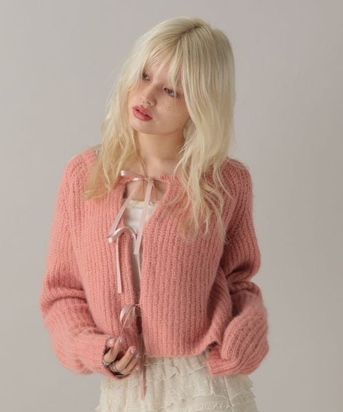 FOREVER 21 2WAYフロントリボンニットカーデ ピンク FREE ウィメンズインナー フォーエバー21 150306 and ST アンドエスティ(旧ドットエスティ) FOREVER 21 2WAYフロントリボンニットカーデ ピンク FREE ウィメンズインナー フォーエバー21 150306 and ST アンドエスティ(旧ドットエスティ)