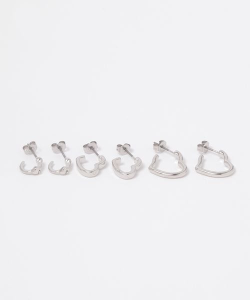 FOREVER 21 3SETハートピアス ライトグレー FREE ウィメンズグッズ フォーエバー21 152875 and ST アンドエスティ(旧ドットエスティ) FOREVER 21 3SETハートピアス ライトグレー FREE ウィメンズグッズ フォーエバー21 152875 and ST アンドエスティ(旧ドットエスティ)