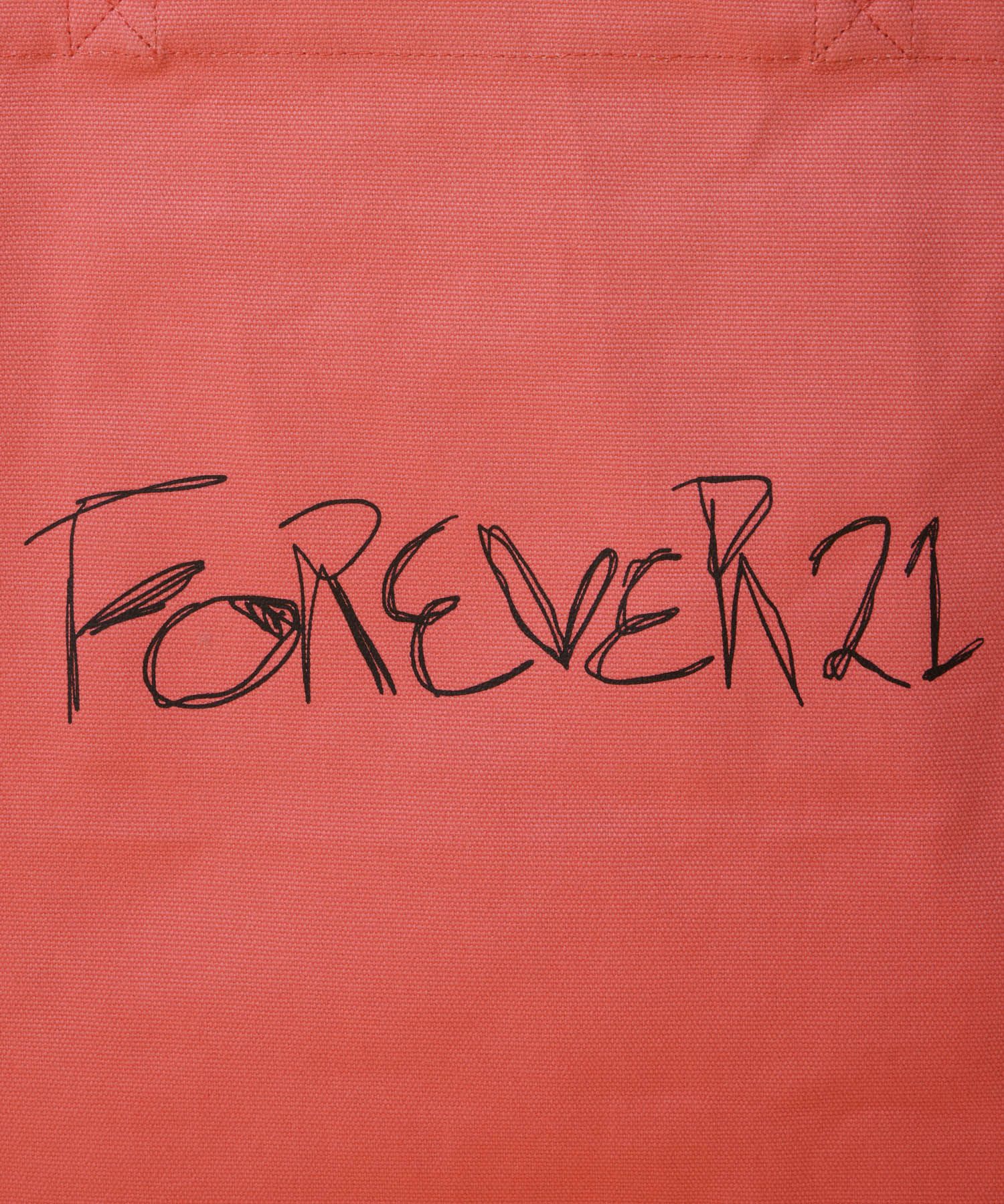 Forever21手書き風ロゴトートバッグ F