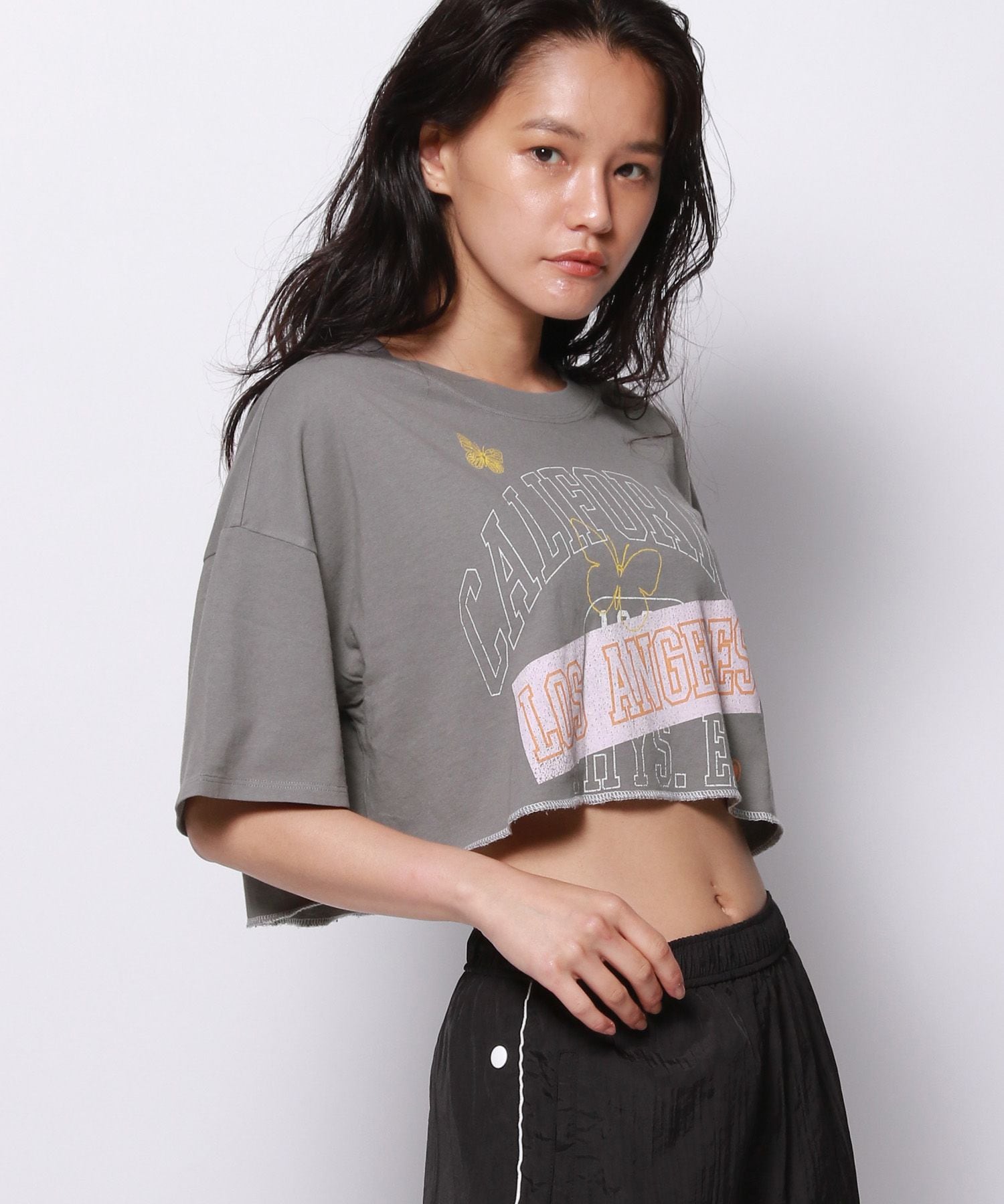 forever21 Tシャツ クロップド - Tシャツ