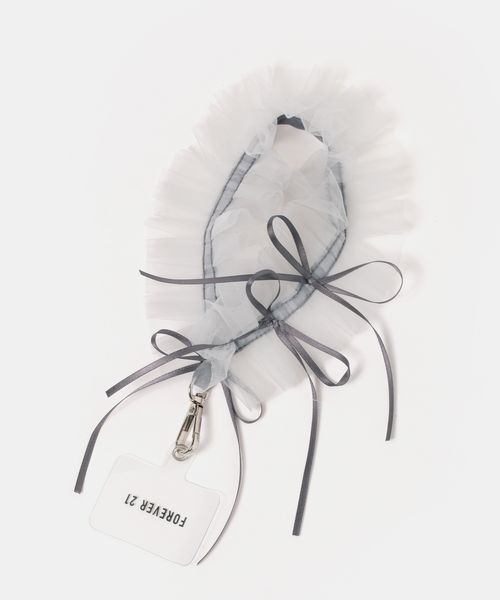 FOREVER 21 チュールリボンショートストラップ その他 ライトグレー FREE フォーエバー21 243186 and ST アンドエスティ(旧ドットエスティ) FOREVER 21 チュールリボンショートストラップ その他 ライトグレー FREE フォーエバー21 243186 and ST アンドエスティ(旧ドットエスティ)