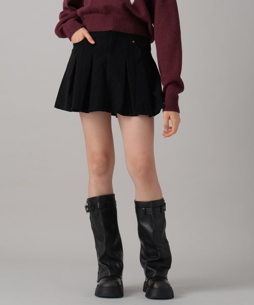 FOREVER 21 コーデュロイプリーツミニスカート ブラック S ウィメンズボトムス フォーエバー21 253334 and ST アンドエスティ(旧ドットエスティ) FOREVER 21 コーデュロイプリーツミニスカート ブラック S ウィメンズボトムス フォーエバー21 253334 and ST アンドエスティ(旧ドットエスティ)