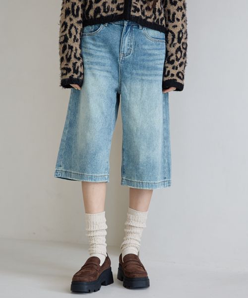 FOREVER 21 加工デニムハーフパンツ ライトブルー S ウィメンズボトムス フォーエバー21 291117 and ST アンドエスティ(旧ドットエスティ) FOREVER 21 加工デニムハーフパンツ ライトブルー S ウィメンズボトムス フォーエバー21 291117 and ST アンドエスティ(旧ドットエスティ)