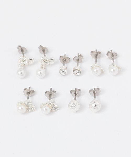 FOREVER 21 5SETピアス ライトグレー FREE ウィメンズグッズ フォーエバー21 292431 and ST アンドエスティ(旧ドットエスティ) FOREVER 21 5SETピアス ライトグレー FREE ウィメンズグッズ フォーエバー21 292431 and ST アンドエスティ(旧ドットエスティ)