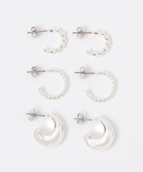 FOREVER 21 3SETピアス2 ライトグレー FREE ウィメンズグッズ フォーエバー21 292513 and ST アンドエスティ(旧ドットエスティ) FOREVER 21 3SETピアス2 ライトグレー FREE ウィメンズグッズ フォーエバー21 292513 and ST アンドエスティ(旧ドットエスティ)