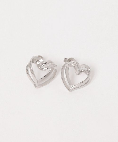 FOREVER 21 ハートモチーフピアス ライトグレー FREE ウィメンズグッズ フォーエバー21 292531 and ST アンドエスティ(旧ドットエスティ) FOREVER 21 ハートモチーフピアス ライトグレー FREE ウィメンズグッズ フォーエバー21 292531 and ST アンドエスティ(旧ドットエスティ)