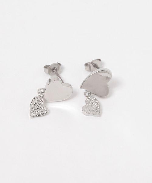 FOREVER 21 ダブルハートピアス ライトグレー FREE ウィメンズグッズ フォーエバー21 292547 and ST アンドエスティ(旧ドットエスティ) FOREVER 21 ダブルハートピアス ライトグレー FREE ウィメンズグッズ フォーエバー21 292547 and ST アンドエスティ(旧ドットエスティ)