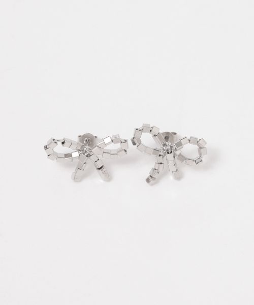 FOREVER 21 キラキラリボンピアス ライトグレー FREE ウィメンズグッズ フォーエバー21 292555 and ST アンドエスティ(旧ドットエスティ) FOREVER 21 キラキラリボンピアス ライトグレー FREE ウィメンズグッズ フォーエバー21 292555 and ST アンドエスティ(旧ドットエスティ)