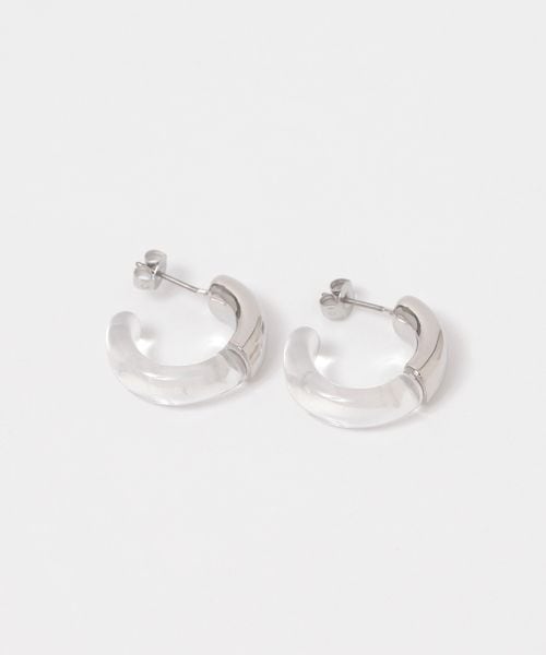 FOREVER 21 クリアフープピアス ライトグレー FREE ウィメンズグッズ フォーエバー21 292561 and ST アンドエスティ(旧ドットエスティ) FOREVER 21 クリアフープピアス ライトグレー FREE ウィメンズグッズ フォーエバー21 292561 and ST アンドエスティ(旧ドットエスティ)