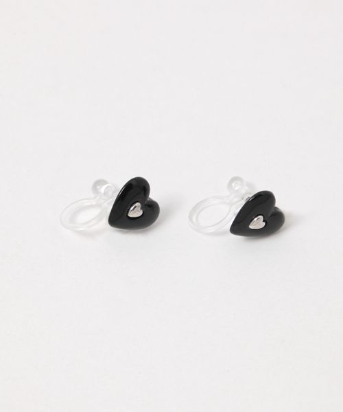 FOREVER 21 ハートノンホールピアス ブラック FREE ウィメンズグッズ フォーエバー21 292851 and ST アンドエスティ(旧ドットエスティ) FOREVER 21 ハートノンホールピアス ブラック FREE ウィメンズグッズ フォーエバー21 292851 and ST アンドエスティ(旧ドットエスティ)