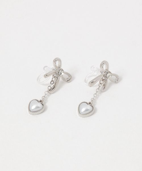 FOREVER 21 リボンノンホールピアス5 ライトグレー FREE ウィメンズグッズ フォーエバー21 292875 and ST アンドエスティ(旧ドットエスティ) FOREVER 21 リボンノンホールピアス5 ライトグレー FREE ウィメンズグッズ フォーエバー21 292875 and ST アンドエスティ(旧ドットエスティ)