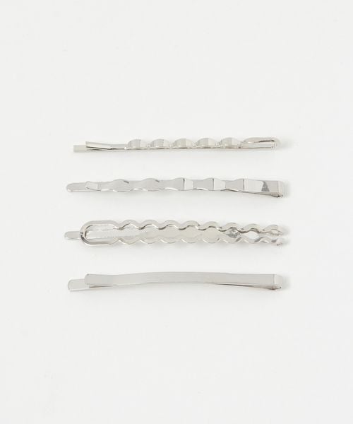 FOREVER 21 4セットヘアピン ライトグレー FREE ウィメンズグッズ フォーエバー21 293861 and ST アンドエスティ(旧ドットエスティ) FOREVER 21 4セットヘアピン ライトグレー FREE ウィメンズグッズ フォーエバー21 293861 and ST アンドエスティ(旧ドットエスティ)