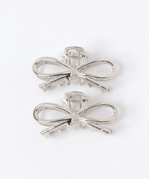 FOREVER 21 リボンヘアクリップ ライトグレー FREE ウィメンズグッズ フォーエバー21 293885 and ST アンドエスティ(旧ドットエスティ) FOREVER 21 リボンヘアクリップ ライトグレー FREE ウィメンズグッズ フォーエバー21 293885 and ST アンドエスティ(旧ドットエスティ)