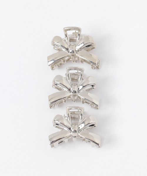 FOREVER 21 リボンヘアクリップセット ライトグレー FREE ウィメンズグッズ フォーエバー21 293886 and ST アンドエスティ(旧ドットエスティ) FOREVER 21 リボンヘアクリップセット ライトグレー FREE ウィメンズグッズ フォーエバー21 293886 and ST アンドエスティ(旧ドットエスティ)