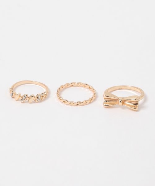 FOREVER 21 リボンSETリング イエロー FREE ウィメンズグッズ フォーエバー21 293994 and ST アンドエスティ(旧ドットエスティ) FOREVER 21 リボンSETリング イエロー FREE ウィメンズグッズ フォーエバー21 293994 and ST アンドエスティ(旧ドットエスティ)