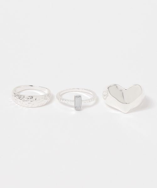 FOREVER 21 ハートSETリング2 ライトグレー FREE ウィメンズグッズ フォーエバー21 293997 and ST アンドエスティ(旧ドットエスティ) FOREVER 21 ハートSETリング2 ライトグレー FREE ウィメンズグッズ フォーエバー21 293997 and ST アンドエスティ(旧ドットエスティ)