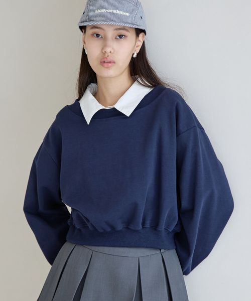 FOREVER 21 【再入荷】オフショル裏毛プルオーバー ネイビー FREE ウィメンズインナー フォーエバー21 320068 and ST アンドエスティ(旧ドットエスティ) FOREVER 21 【再入荷】オフショル裏毛プルオーバー ネイビー FREE ウィメンズインナー フォーエバー21 320068 and ST アンドエスティ(旧ドットエスティ)