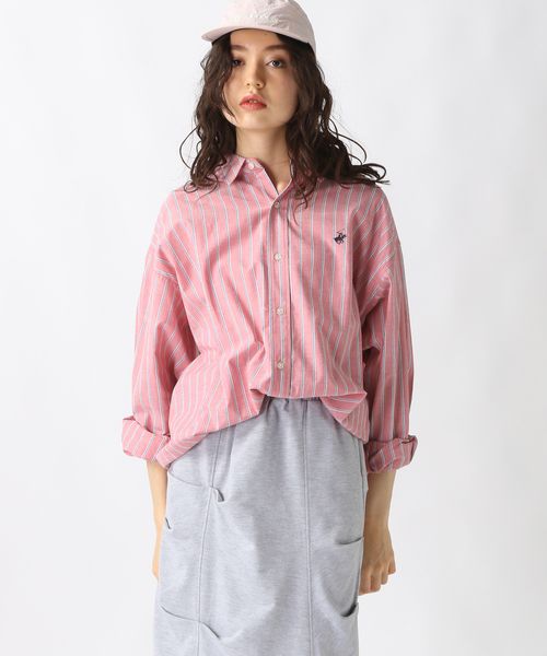 FOREVER 21 【Beverly Hills Polo Club】ビッグシャツ レッド FREE ウィメンズインナー フォーエバー21 321319 and ST アンドエスティ(旧ドットエスティ) FOREVER 21 【Beverly Hills Polo Club】ビッグシャツ レッド FREE ウィメンズインナー フォーエバー21 321319 and ST アンドエスティ(旧ドットエスティ)