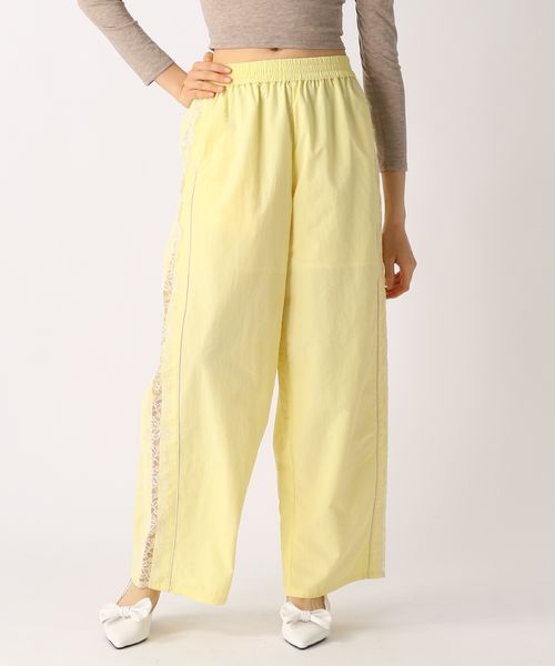 FOREVER 21 レースラインナイロンパンツ イエロー S ウィメンズボトムス フォーエバー21 321785 and ST アンドエスティ(旧ドットエスティ) FOREVER 21 レースラインナイロンパンツ イエロー S ウィメンズボトムス フォーエバー21 321785 and ST アンドエスティ(旧ドットエスティ)
