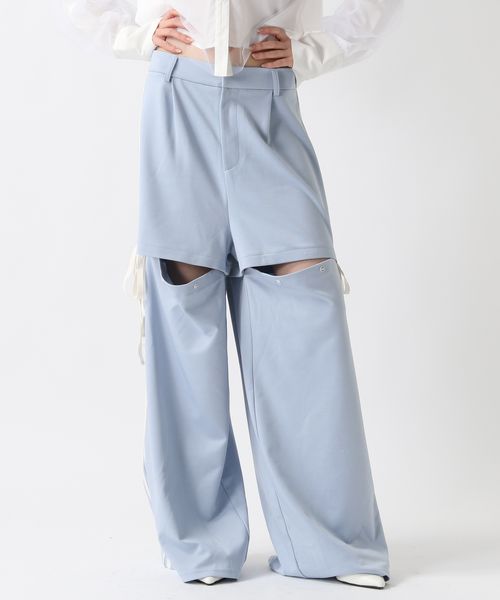FOREVER 21 2WAYラインジャージパンツ ライトブルー M ウィメンズボトムス フォーエバー21 324899 and ST アンドエスティ(旧ドットエスティ) FOREVER 21 2WAYラインジャージパンツ ライトブルー M ウィメンズボトムス フォーエバー21 324899 and ST アンドエスティ(旧ドットエスティ)