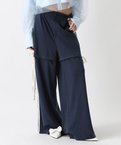 FOREVER 21 2WAYラインジャージパンツ ネイビー M ウィメンズボトムス フォーエバー21 324899 and ST アンドエスティ(旧ドットエスティ) FOREVER 21 2WAYラインジャージパンツ ネイビー M ウィメンズボトムス フォーエバー21 324899 and ST アンドエスティ(旧ドットエスティ)