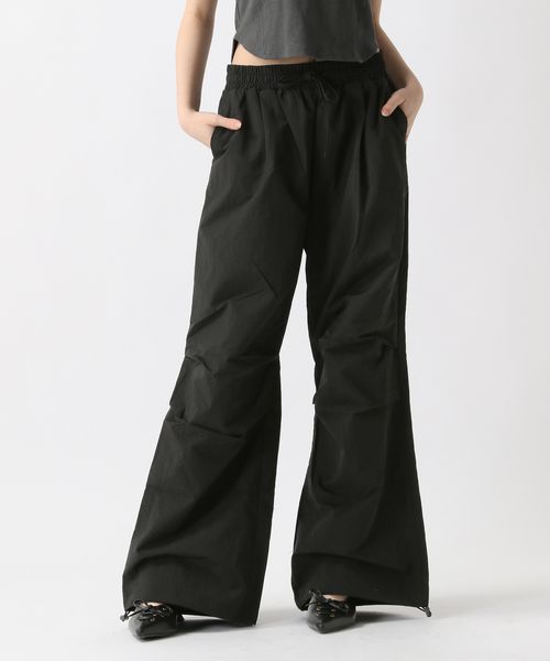 FOREVER 21 ナイロンニータックパンツ ブラック FREE ウィメンズボトムス フォーエバー21 324901 and ST アンドエスティ(旧ドットエスティ) FOREVER 21 ナイロンニータックパンツ ブラック FREE ウィメンズボトムス フォーエバー21 324901 and ST アンドエスティ(旧ドットエスティ)