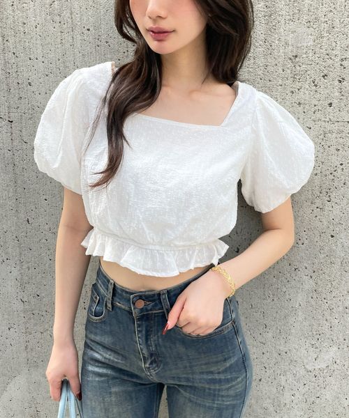 FOREVER 21 ペプラムパフブラウス オフホワイト FREE ウィメンズインナー フォーエバー21 328221 and ST アンドエスティ(旧ドットエスティ) FOREVER 21 ペプラムパフブラウス オフホワイト FREE ウィメンズインナー フォーエバー21 328221 and ST アンドエスティ(旧ドットエスティ)