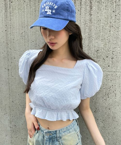 FOREVER 21 ペプラムパフブラウス ライトブルー FREE ウィメンズインナー フォーエバー21 328221 and ST アンドエスティ(旧ドットエスティ) FOREVER 21 ペプラムパフブラウス ライトブルー FREE ウィメンズインナー フォーエバー21 328221 and ST アンドエスティ(旧ドットエスティ)