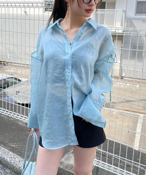 FOREVER 21 カットアウトシアーシャツ ライトブルー FREE ウィメンズインナー フォーエバー21 328226 and ST アンドエスティ(旧ドットエスティ) FOREVER 21 カットアウトシアーシャツ ライトブルー FREE ウィメンズインナー フォーエバー21 328226 and ST アンドエスティ(旧ドットエスティ)