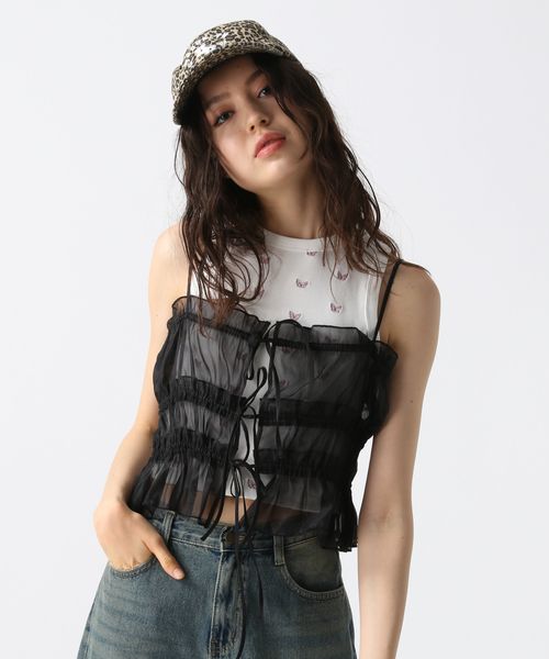 FOREVER 21 シャーリングチュールビスチェ ブラック FREE ウィメンズインナー フォーエバー21 328239 and ST アンドエスティ(旧ドットエスティ) FOREVER 21 シャーリングチュールビスチェ ブラック FREE ウィメンズインナー フォーエバー21 328239 and ST アンドエスティ(旧ドットエスティ)