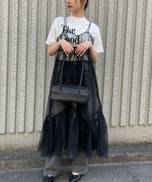 FOREVER 21 チュールキャミワンピース ブラック FREE ウィメンズワンピース フォーエバー21 328243 and ST アンドエスティ(旧ドットエスティ) FOREVER 21 チュールキャミワンピース ブラック FREE ウィメンズワンピース フォーエバー21 328243 and ST アンドエスティ(旧ドットエスティ)
