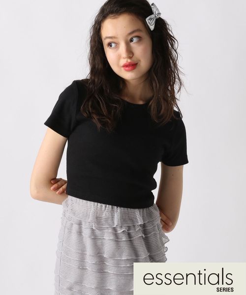 FOREVER 21 リブコンパクトクロップドTシャツ ブラック L ウィメンズインナー フォーエバー21 329546 and ST アンドエスティ(旧ドットエスティ) FOREVER 21 リブコンパクトクロップドTシャツ ブラック L ウィメンズインナー フォーエバー21 329546 and ST アンドエスティ(旧ドットエスティ)