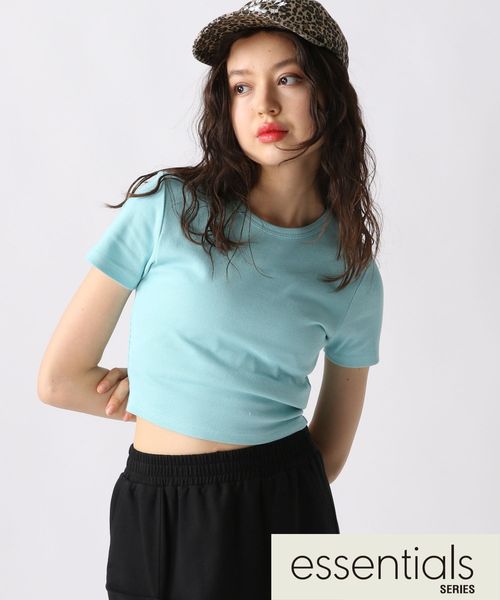 FOREVER 21 リブコンパクトクロップドTシャツ ライトブルー S ウィメンズインナー フォーエバー21 329546 and ST アンドエスティ(旧ドットエスティ) FOREVER 21 リブコンパクトクロップドTシャツ ライトブルー S ウィメンズインナー フォーエバー21 329546 and ST アンドエスティ(旧ドットエスティ)