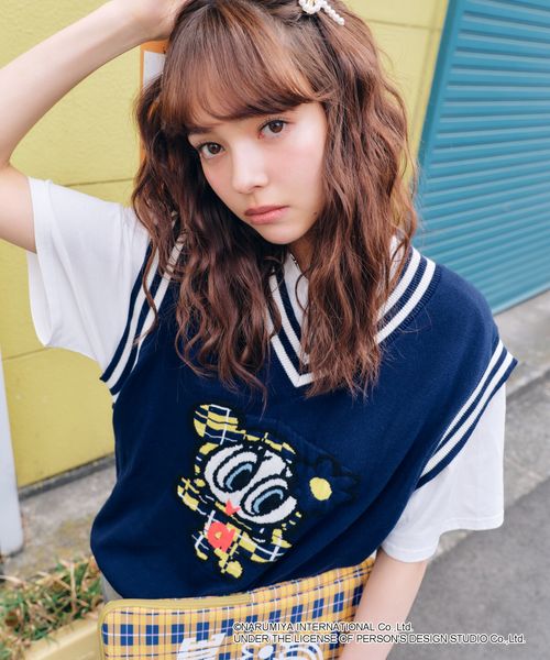 FOREVER 21 【ANGEL BLUE】ジャガードベスト ネイビー FREE ウィメンズインナー フォーエバー21 420577 and ST アンドエスティ(旧ドットエスティ) FOREVER 21 【ANGEL BLUE】ジャガードベスト ネイビー FREE ウィメンズインナー フォーエバー21 420577 and ST アンドエスティ(旧ドットエスティ)