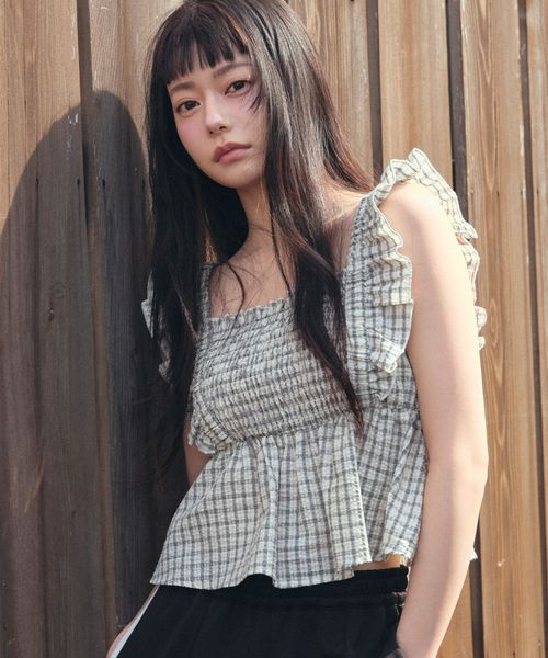 FOREVER 21 フリルコンパクトシャーリングブラウス ナチュラル FREE ウィメンズインナー フォーエバー21 455480 and ST アンドエスティ(旧ドットエスティ) FOREVER 21 フリルコンパクトシャーリングブラウス ナチュラル FREE ウィメンズインナー フォーエバー21 455480 and ST アンドエスティ(旧ドットエスティ)