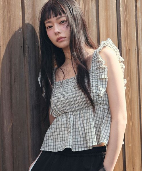 FOREVER 21 フリルコンパクトシャーリングブラウス ナチュラル FREE ウィメンズインナー フォーエバー21 455480 and ST アンドエスティ(旧ドットエスティ) FOREVER 21 フリルコンパクトシャーリングブラウス ナチュラル FREE ウィメンズインナー フォーエバー21 455480 and ST アンドエスティ(旧ドットエスティ)