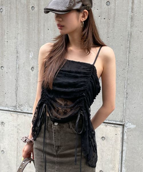 FOREVER 21 レースシャーリングチュニック ブラック FREE ウィメンズインナー フォーエバー21 455482 and ST アンドエスティ(旧ドットエスティ) FOREVER 21 レースシャーリングチュニック ブラック FREE ウィメンズインナー フォーエバー21 455482 and ST アンドエスティ(旧ドットエスティ)