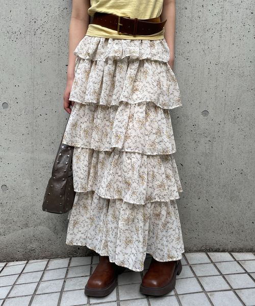FOREVER 21 シアーティアードロングスカート ナチュラル FREE ウィメンズボトムス フォーエバー21 490040 and ST アンドエスティ(旧ドットエスティ) FOREVER 21 シアーティアードロングスカート ナチュラル FREE ウィメンズボトムス フォーエバー21 490040 and ST アンドエスティ(旧ドットエスティ)