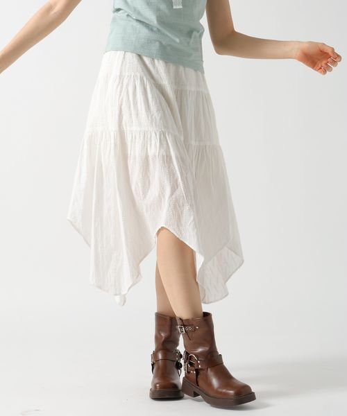 FOREVER 21 コットンティアードロングスカート オフホワイト FREE ウィメンズボトムス フォーエバー21 490042 and ST アンドエスティ(旧ドットエスティ) FOREVER 21 コットンティアードロングスカート オフホワイト FREE ウィメンズボトムス フォーエバー21 490042 and ST アンドエスティ(旧ドットエスティ)