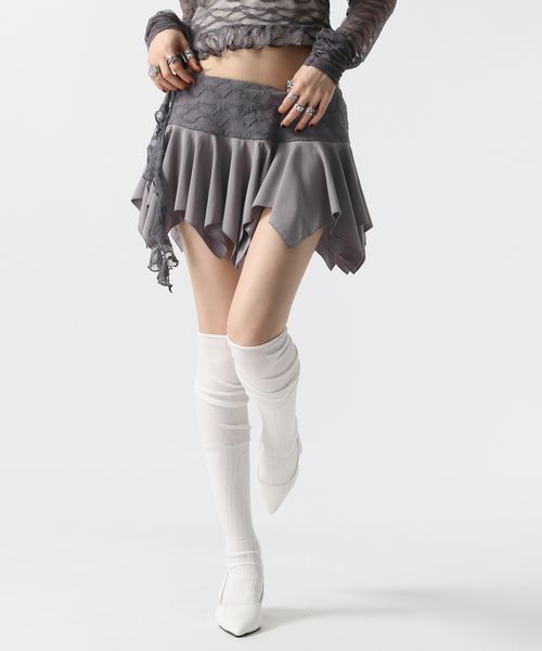 FOREVER 21 【ダンサーMomoca.さんコラボ】イレヘムミニスカート ライトグレー FREE ウィメンズボトムス フォーエバー21 490829 and ST アンドエスティ(旧ドットエスティ) FOREVER 21 【ダンサーMomoca.さんコラボ】イレヘムミニスカート ライトグレー FREE ウィメンズボトムス フォーエバー21 490829 and ST アンドエスティ(旧ドットエスティ)