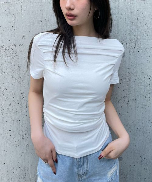 FOREVER 21 華奢見えオフショルTシャツ オフホワイト FREE ウィメンズインナー フォーエバー21 492545 and ST アンドエスティ(旧ドットエスティ) FOREVER 21 華奢見えオフショルTシャツ オフホワイト FREE ウィメンズインナー フォーエバー21 492545 and ST アンドエスティ(旧ドットエスティ)