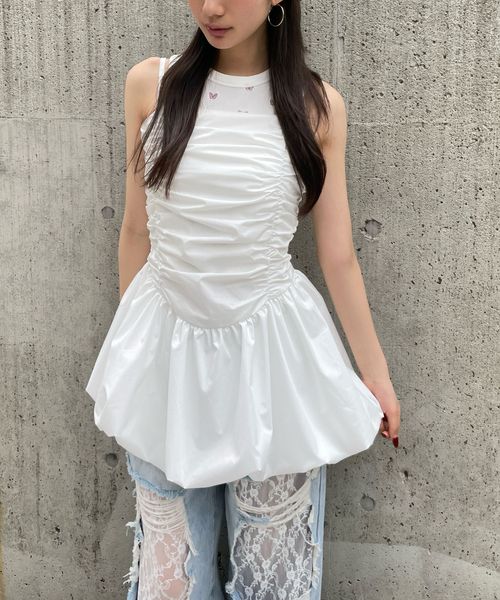 FOREVER 21 【新色予約】バルーンキャミワンピース オフホワイト S ウィメンズワンピース フォーエバー21 492648 and ST アンドエスティ(旧ドットエスティ) FOREVER 21 【新色予約】バルーンキャミワンピース オフホワイト S ウィメンズワンピース フォーエバー21 492648 and ST アンドエスティ(旧ドットエスティ)
