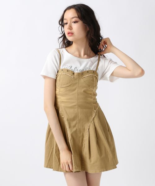 FOREVER 21 ツイルプリーツミニキャミワンピース ライトベージュ FREE ウィメンズワンピース フォーエバー21 498572 and ST アンドエスティ(旧ドットエスティ) FOREVER 21 ツイルプリーツミニキャミワンピース ライトベージュ FREE ウィメンズワンピース フォーエバー21 498572 and ST アンドエスティ(旧ドットエスティ)