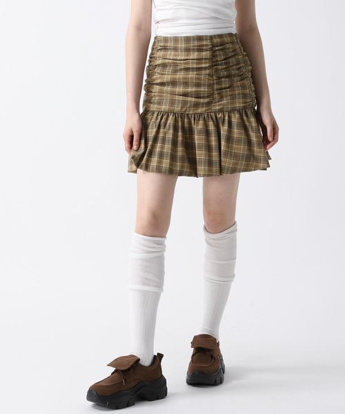 FOREVER 21 シャーリングバルーンミニスカート ライトベージュ M ウィメンズボトムス フォーエバー21 498832 and ST アンドエスティ(旧ドットエスティ) FOREVER 21 シャーリングバルーンミニスカート ライトベージュ M ウィメンズボトムス フォーエバー21 498832 and ST アンドエスティ(旧ドットエスティ)