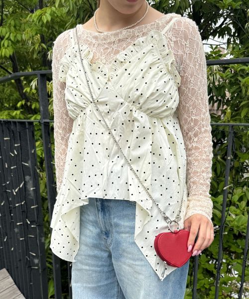 FOREVER 21 【再入荷】ドットアシメヘムキャミチュニック ナチュラル FREE ウィメンズインナー フォーエバー21 499735 and ST アンドエスティ(旧ドットエスティ) FOREVER 21 【再入荷】ドットアシメヘムキャミチュニック ナチュラル FREE ウィメンズインナー フォーエバー21 499735 and ST アンドエスティ(旧ドットエスティ)
