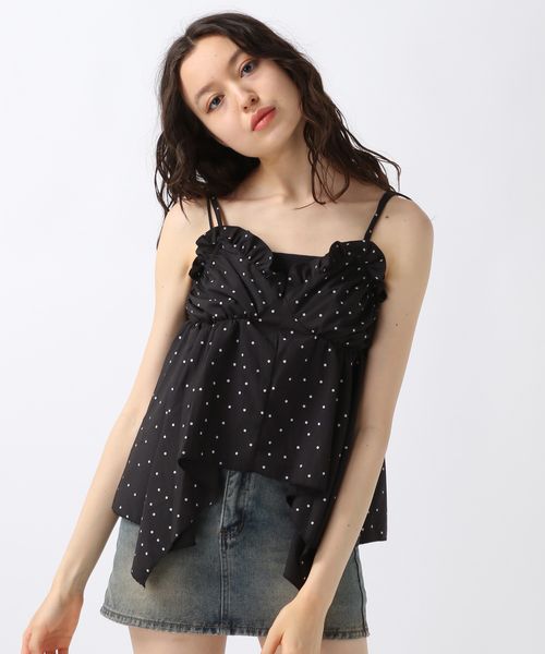 FOREVER 21 【再入荷】ドットアシメヘムキャミチュニック ブラック FREE ウィメンズインナー フォーエバー21 499735 and ST アンドエスティ(旧ドットエスティ) FOREVER 21 【再入荷】ドットアシメヘムキャミチュニック ブラック FREE ウィメンズインナー フォーエバー21 499735 and ST アンドエスティ(旧ドットエスティ)