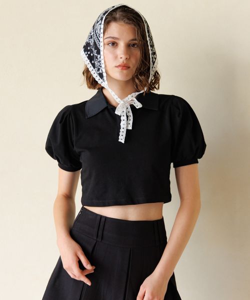 FOREVER 21 アソートパフポロシャツ ブラック FREE ウィメンズインナー フォーエバー21 499804 and ST アンドエスティ(旧ドットエスティ) FOREVER 21 アソートパフポロシャツ ブラック FREE ウィメンズインナー フォーエバー21 499804 and ST アンドエスティ(旧ドットエスティ)