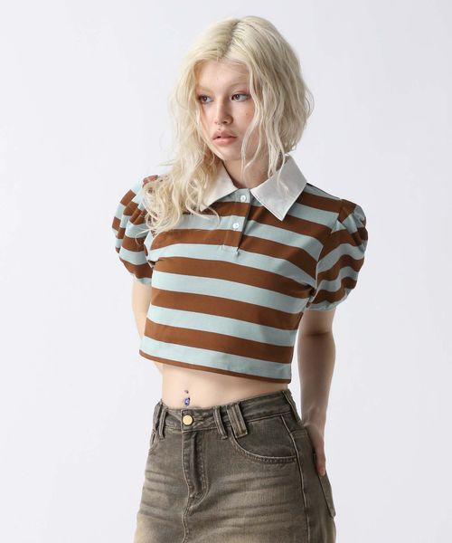 FOREVER 21 アソートパフポロシャツ ライトブルー FREE ウィメンズインナー フォーエバー21 499804 and ST アンドエスティ(旧ドットエスティ) FOREVER 21 アソートパフポロシャツ ライトブルー FREE ウィメンズインナー フォーエバー21 499804 and ST アンドエスティ(旧ドットエスティ)