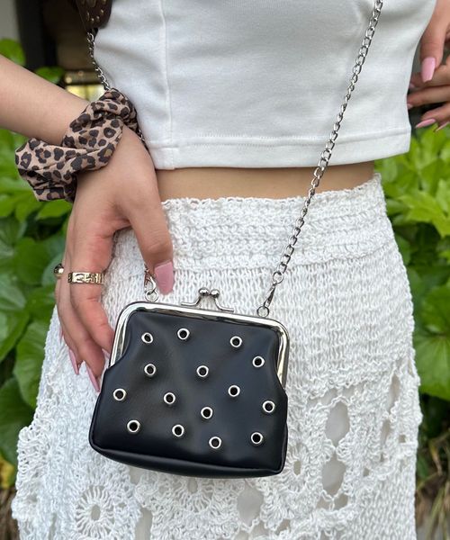 FOREVER 21 がま口ミニショルダー ブラック FREE ウィメンズグッズ フォーエバー21 572679 and ST アンドエスティ(旧ドットエスティ) FOREVER 21 がま口ミニショルダー ブラック FREE ウィメンズグッズ フォーエバー21 572679 and ST アンドエスティ(旧ドットエスティ)